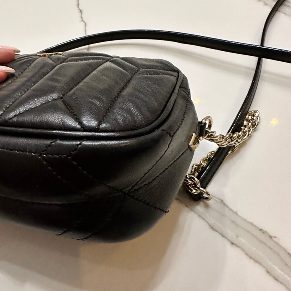 Jimmy Choo black lamb skin crossbody bag with champagne hardware - Picture 8 of 12